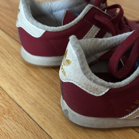 Adidas Samoa toddler maroon red sneakers - Picture 12 of 13